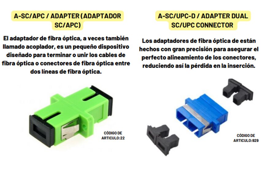 ADAPTADORES / CONECTORES APC /UPC